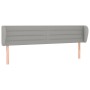 Cabecero de tela gris claro 203x23x78/88 cm de , Cabeceros y pies de cama - Ref: Foro24-3117306, Precio: 66,56 €, Descuento: %