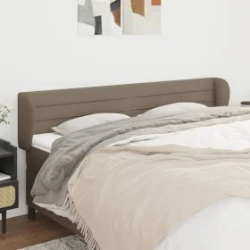 Cabecero de tela gris taupe 203x23x78/88 cm de , Cabeceros y pies de cama - Ref: Foro24-3117310, Precio: 68,01 €, Descuento: %