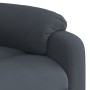 Sillón reclinable elevable terciopelo gris oscuro en Sillones | Comprar online en Foru.es