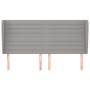 Cabecero con orejas de tela gris claro 183x23x118/128 cm de , Cabeceros y pies de cama - Ref: Foro24-3118110, Precio: 126,57 ...