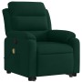 Sillón reclinable elevable terciopelo verde oscuro en Sillones | Comprar online en Foru.es