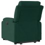 Sillón reclinable elevable terciopelo verde oscuro en Sillones | Comprar online en Foru.es