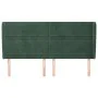 Kopfteil mit dunkelgrünen Samtohren 183x23x118/128cm von , Kopf- und Fußteile - Ref: Foro24-3118159, Preis: 144,22 €, Rabatt: %