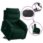 Sillón reclinable elevable terciopelo verde oscuro en Sillones | Comprar online en Foru.es