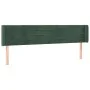 Kopfteil aus dunkelgrünem Samt, 183 x 16 x 78/88 cm von , Kopf- und Fußteile - Ref: Foro24-3118971, Preis: 79,81 €, Rabatt: %