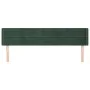 Kopfteil aus dunkelgrünem Samt, 183 x 16 x 78/88 cm von , Kopf- und Fußteile - Ref: Foro24-3118971, Preis: 79,81 €, Rabatt: %
