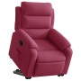 Sillón reclinable elevable terciopelo rojo tinto en Sillones | Comprar online en Foru.es