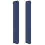 Cabecero con orejas de tela azul 93x16x118/128 cm de , Cabeceros y pies de cama - Ref: Foro24-3119708, Precio: 72,78 €, Descu...
