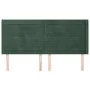 Kopfteil mit dunkelgrünen Samtohren 183x16x118/128cm von , Kopf- und Fußteile - Ref: Foro24-3119783, Preis: 141,40 €, Rabatt: %