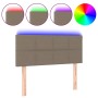 Cabecero con LED de tela gris taupe 90x5x78/88 cm de , Cabeceros y pies de cama - Ref: Foro24-3121598, Precio: 36,59 €, Descu...