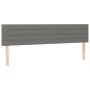 Cabecero con LED de tela gris oscuro 180x5x78/88 cm de , Cabeceros y pies de cama - Ref: Foro24-3121767, Precio: 60,85 €, Des...