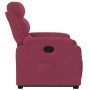 Sillón reclinable elevable terciopelo rojo tinto en Sillones | Comprar online en Foru.es
