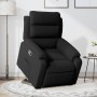 Sillón reclinable elevable terciopelo negro en Sillones | Comprar online en Foru.es