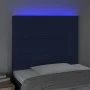 Kopfteil mit LED-Lichtern aus blauem Stoff, 90 x 5 x 118/128 cm von , Kopf- und Fußteile - Ref: Foro24-3122552, Preis: 70,70 ...