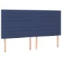 Kopfteil mit LED-Lichtern aus blauem Stoff, 180 x 5 x 118/128 cm von , Kopf- und Fußteile - Ref: Foro24-3122584, Preis: 121,6...