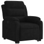 Sillón reclinable elevable terciopelo negro en Sillones | Comprar online en Foru.es