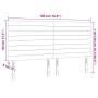 Cabecero con luces LED tela gris claro 180x5x118/128 cm de , Cabeceros y pies de cama - Ref: Foro24-3122578, Precio: 116,63 €...