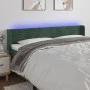 Dunkelgrünes Samtkopfteil mit LED 203x16x78/88 cm von , Kopf- und Fußteile - Ref: Foro24-3123445, Preis: 80,44 €, Rabatt: %