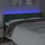 Dunkelgrünes Samtkopfteil mit LED 203x16x78/88 cm von , Kopf- und Fußteile - Ref: Foro24-3123445, Preis: 80,44 €, Rabatt: %