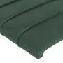 Dark green velvet headboard with LED 203x16x78/88 cm by , Headboards and footboards - Ref: Foro24-3123445, Price: 80,44 €, Di...