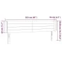 Dunkelgrünes Samtkopfteil mit LED 203x16x78/88 cm von , Kopf- und Fußteile - Ref: Foro24-3123445, Preis: 80,44 €, Rabatt: %
