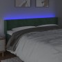 Cabecero con LED de terciopelo verde oscuro 183x16x78/88 cm de , Cabeceros y pies de cama - Ref: Foro24-3123439, Precio: 88,3...