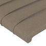 Cabecero con LED de tela gris taupe 203x16x118/128 cm de , Cabeceros y pies de cama - Ref: Foro24-3124214, Precio: 128,11 €, ...
