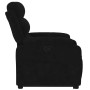 Sillón reclinable elevable terciopelo negro en Sillones | Comprar online en Foru.es