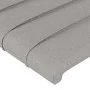 Light gray fabric headboard with LED 183x16x118/128 cm by , Headboards and footboards - Ref: Foro24-3124202, Price: 122,85 €,...