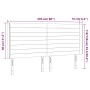Cabecero con LED de terciopelo negro 203x16x118/128 cm de , Cabeceros y pies de cama - Ref: Foro24-3124256, Precio: 109,14 €,...