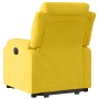 Sillón reclinable elevable terciopelo amarillo en Sillones | Comprar online en Foru.es