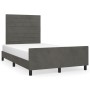 Estructura cama con cabecero terciopelo gris oscuro 120x200 cm de , Camas y somieres - Ref: Foro24-3125807, Precio: 167,74 €,...