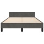 Estructura cama con cabecero terciopelo gris oscuro 120x200 cm de , Camas y somieres - Ref: Foro24-3125807, Precio: 167,74 €,...
