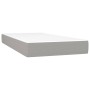 Cama box spring con colchón tela gris claro 90x200 cm de , Camas y somieres - Ref: Foro24-3126213, Precio: 310,84 €, Descuent...