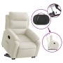 Sillón reclinable elevable terciopelo crema en Sillones | Comprar online en Foru.es
