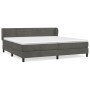 Cama box spring con colchón terciopelo gris oscuro 200x200 cm de , Camas y somieres - Ref: Foro24-3127572, Precio: 552,98 €, ...