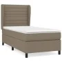 Boxspringbett mit taupegrauer Stoffmatratze 90x200 cm von , Betten und Lattenroste - Ref: Foro24-3128017, Preis: 372,60 €, Ra...