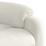 Sillón reclinable elevable terciopelo crema en Sillones | Comprar online en Foru.es