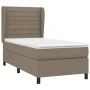 Box spring bed with taupe gray fabric mattress 90x200 cm by , Beds and slatted bases - Ref: Foro24-3128017, Price: 372,60 €, ...