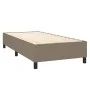 Box spring bed with taupe gray fabric mattress 90x200 cm by , Beds and slatted bases - Ref: Foro24-3128017, Price: 372,60 €, ...