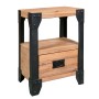 Mesitas de noche 2 uds madera maciza acacia y acero 40x30x54 cm de vidaXL, Mesitas de noche - Ref: Foro24-279100, Precio: 169...