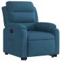 Sillón reclinable elevable de terciopelo azul en Sillones | Comprar online en Foru.es