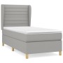 Cama box spring con colchón tela gris claro 90x190 cm de , Camas y somieres - Ref: Foro24-3128565, Precio: 319,10 €, Descuent...