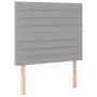 Box spring bed with light gray fabric mattress 90x190 cm by , Beds and slatted bases - Ref: Foro24-3128565, Price: 314,88 €, ...
