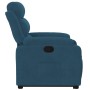 Sillón reclinable elevable de terciopelo azul en Sillones | Comprar online en Foru.es