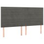 Cama box spring con colchón terciopelo gris oscuro 200x200 cm de , Camas y somieres - Ref: Foro24-3129292, Precio: 606,05 €, ...