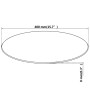Tablero de mesa de cristal templado redondo 400 mm de vidaXL, Tableros para mesas - Ref: Foro24-244613, Precio: 23,38 €, Desc...