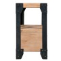 Mesitas de noche 2 uds madera maciza acacia y acero 40x30x54 cm de vidaXL, Mesitas de noche - Ref: Foro24-279100, Precio: 169...