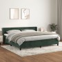 Cama box spring con colchón terciopelo verde oscuro 200x200 cm de , Camas y somieres - Ref: Foro24-3131042, Precio: 612,99 €,...