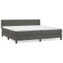 Cama box spring con colchón terciopelo gris oscuro 200x200 cm de , Camas y somieres - Ref: Foro24-3131040, Precio: 549,15 €, ...